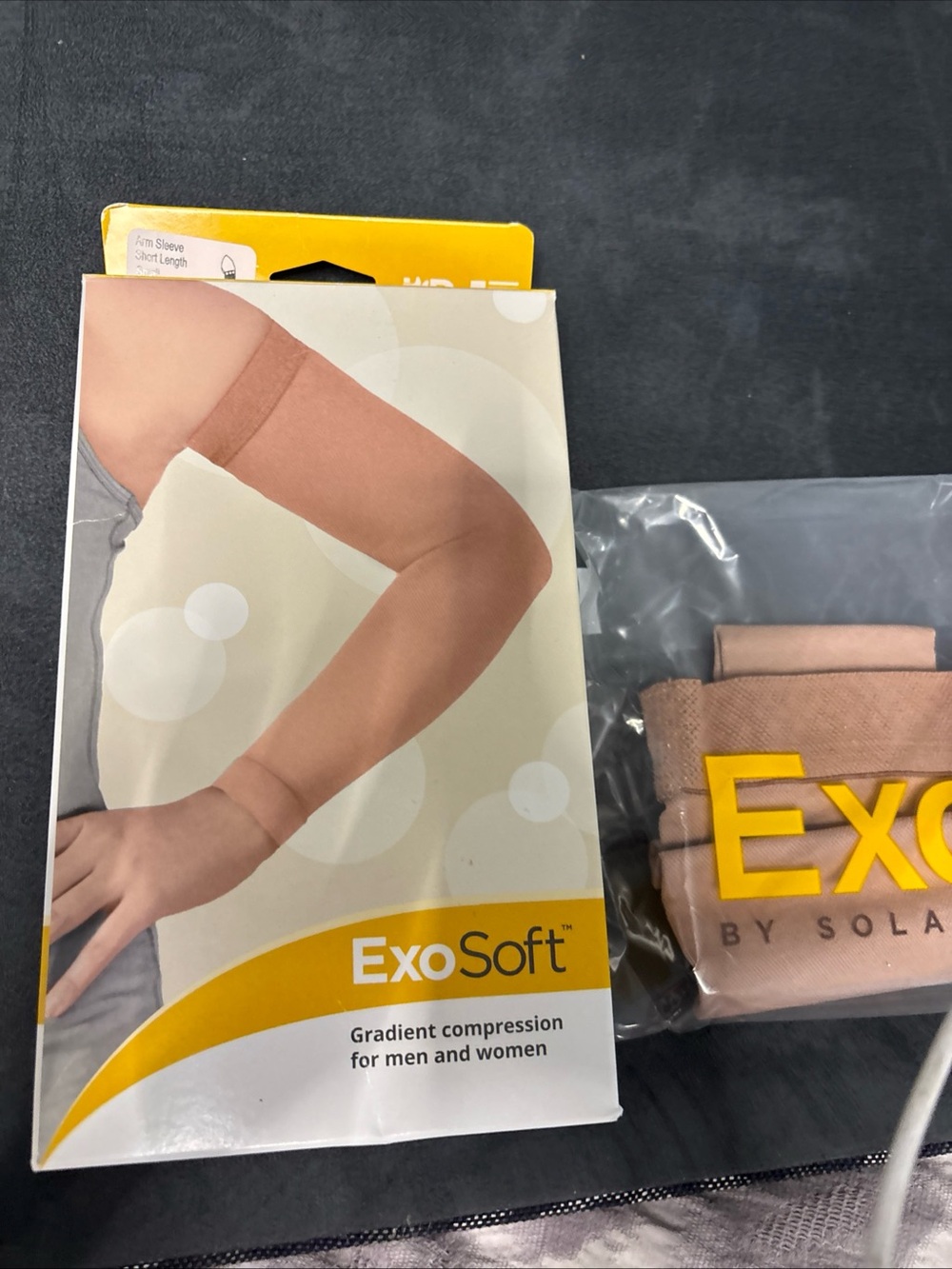 ExoSoft Gradient Compression Arm Sleeve - small short length 20-30 mmHg NEW
